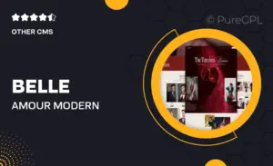 Belle Amour – Modern Elegant Wedding Planner Elementor Template Kit
