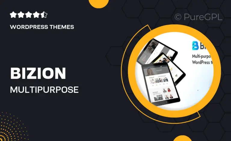bizion multipurpose wordpress theme