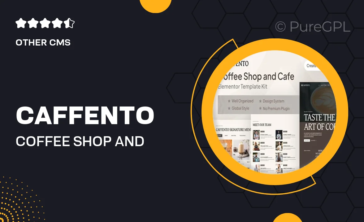 Caffento – Coffee Shop and Cafe Elementor Template Kit