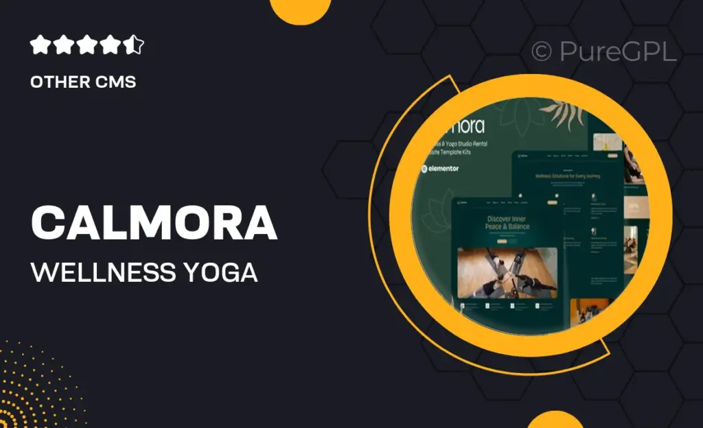 Calmora – Wellness & Yoga Studio Website Elementor Template Kits