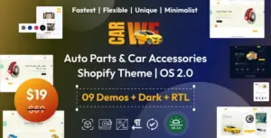 Carwe – Auto Parts & Car Accessories Shopify Theme