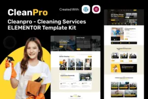 Cleanpro – Cleaning Services Elementor Template Kit
