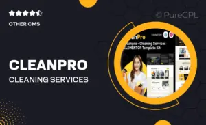 Cleanpro – Cleaning Services Elementor Template Kit