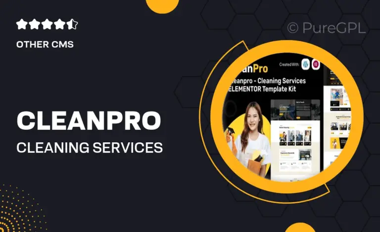 cleanpro cleaning services elementor template kit