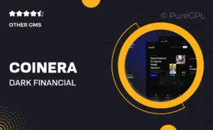Coinera – Dark Financial Advisor & Coaching Website Elementor Template Kit