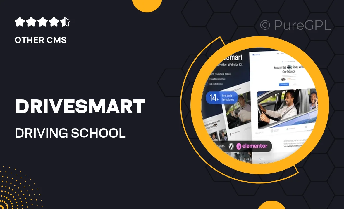 DriveSmart – Driving School Website Elementor Template Kit