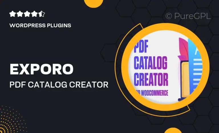 exporo pdf catalog creator for woocommerce