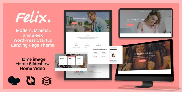 felix startup landing page wordpress theme 1