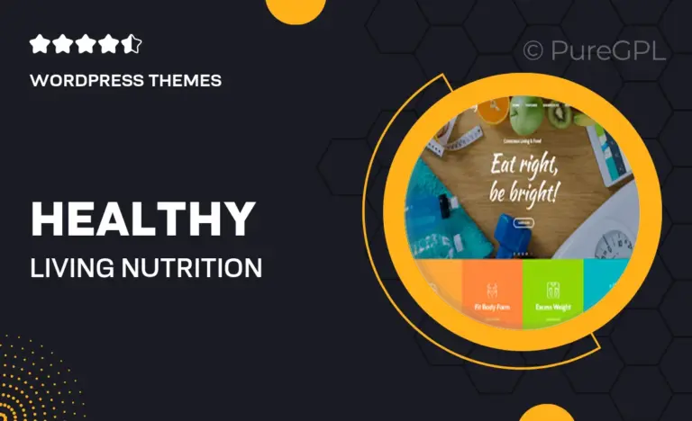 healthy living nutrition and wellness wordpress theme