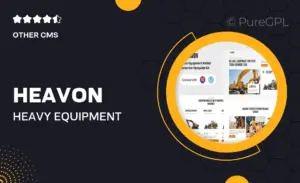 Heavon – Heavy Equipment Rental Elementor Template Kit