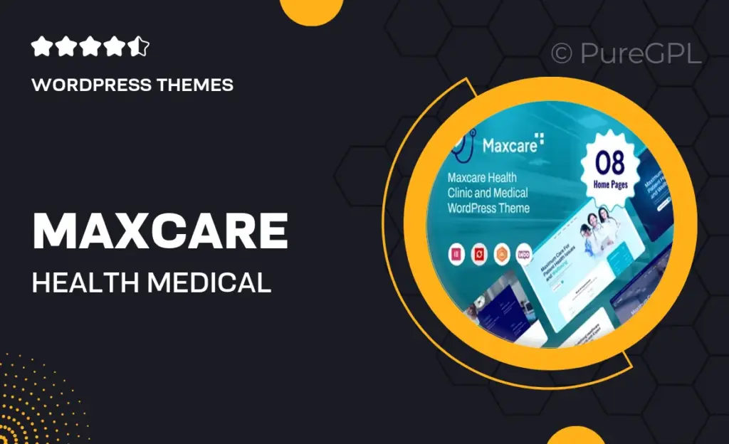 Maxcare – Health & Medical WordPress Theme