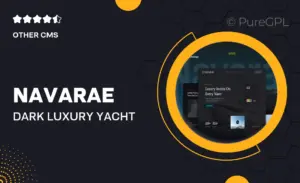 Navarae – Dark Luxury Yacht Club & Boat Rental Website Elementor Template Kit