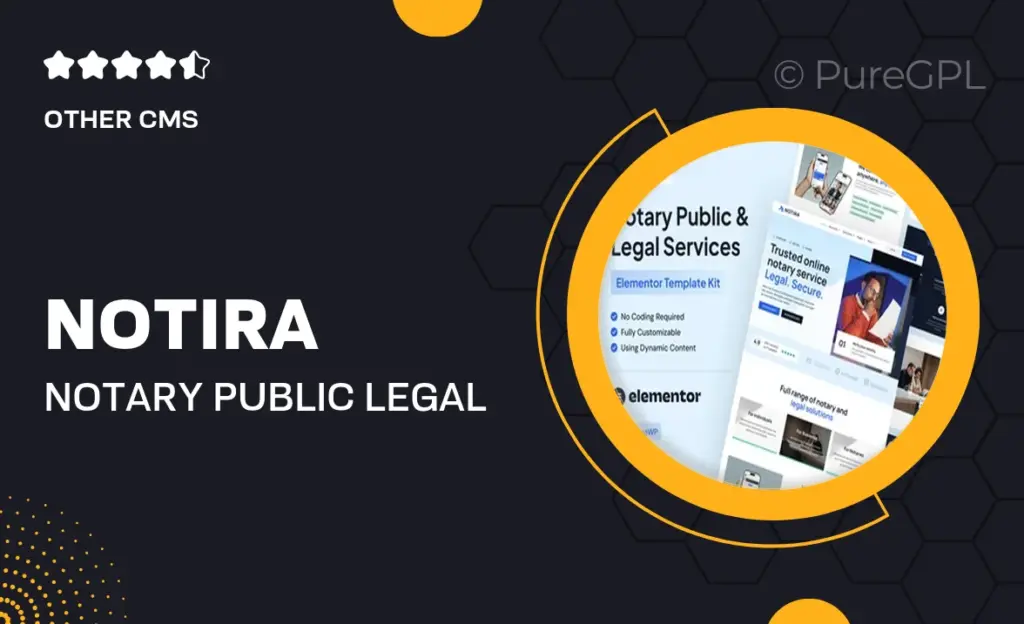 Notira – Notary Public & Legal Services Elementor Pro Template Kit