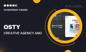 Osty – Creative Agency and Portfolio Theme