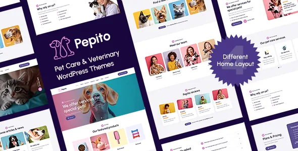 pepito pet care wordpress theme 1