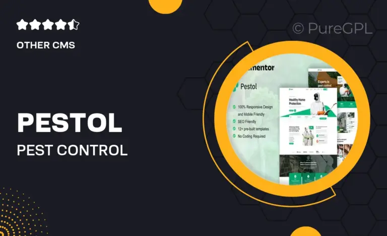 pestol pest control service elementor pro template kit