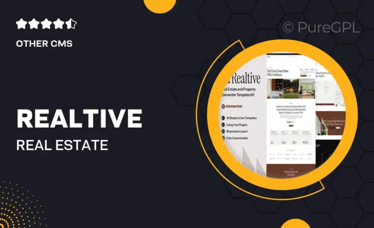 realtive real estate property elementor template kit
