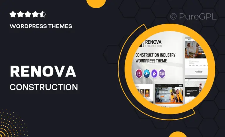 renova construction industry wordpress theme