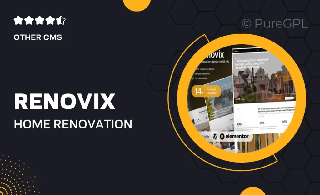 Renovix – Home Renovation Elementor Template Kit