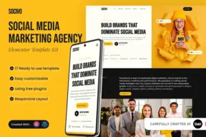 Socivo – Social Media Marketing Agency Elementor Template Kit