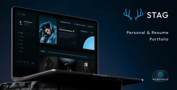 stag personal portfolio wordpress theme 1