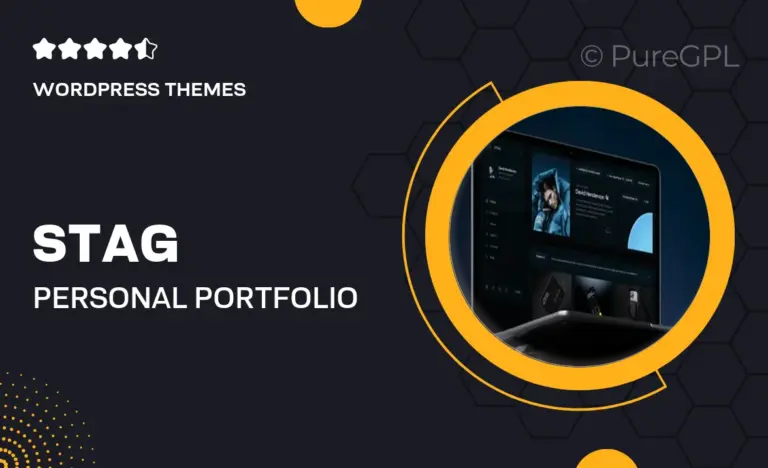 stag personal portfolio wordpress theme