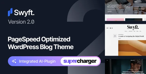 swyft pagespeed optimized wordpress blog theme 1