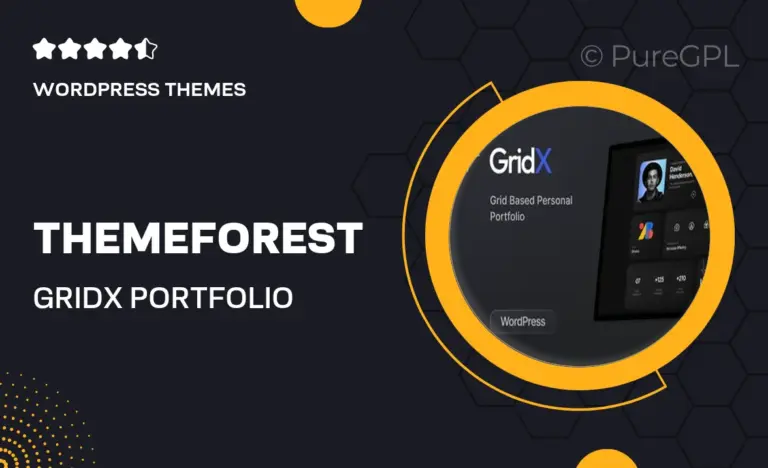 themeforest gridx portfolio theme