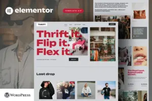 Thrift – Vintage & Second Hand Shop Elementor Pro Template Kit