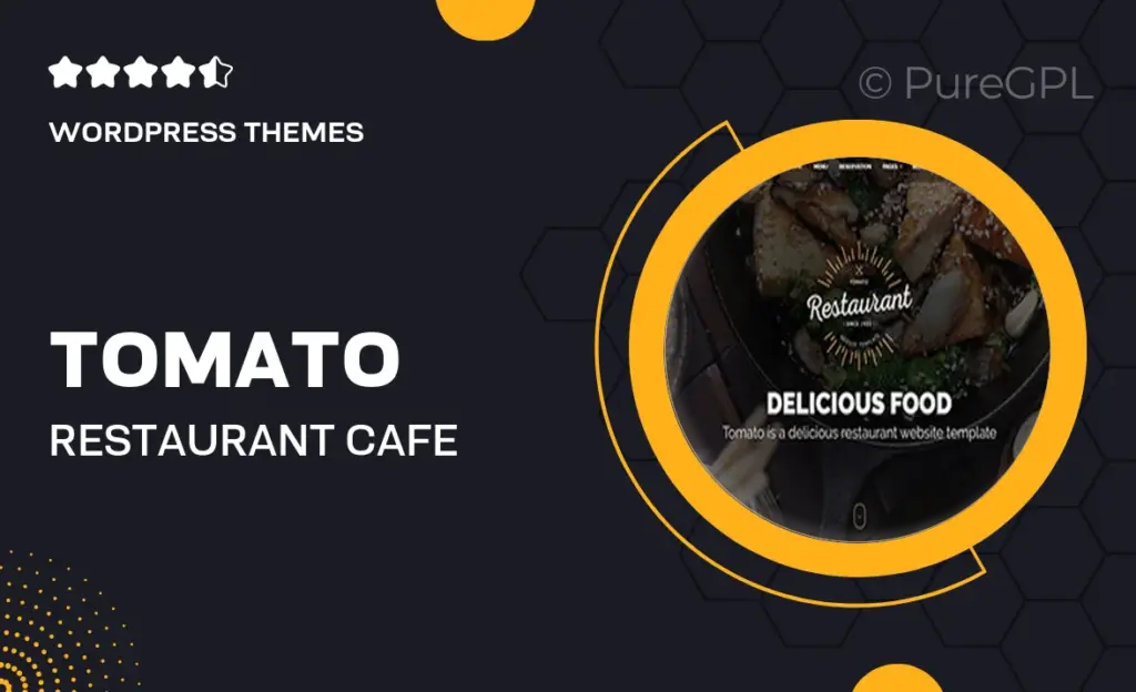 Tomato Restaurant, Cafe, Espresso WordPress Theme