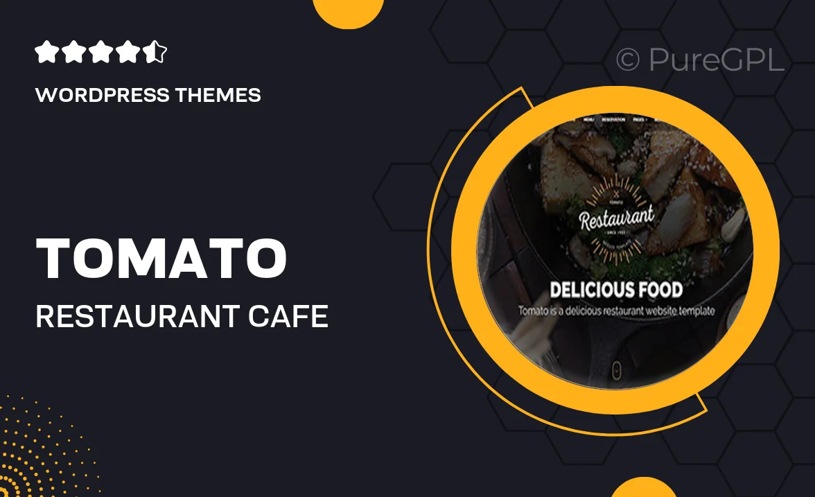 Tomato Restaurant, Cafe, Espresso WordPress Theme