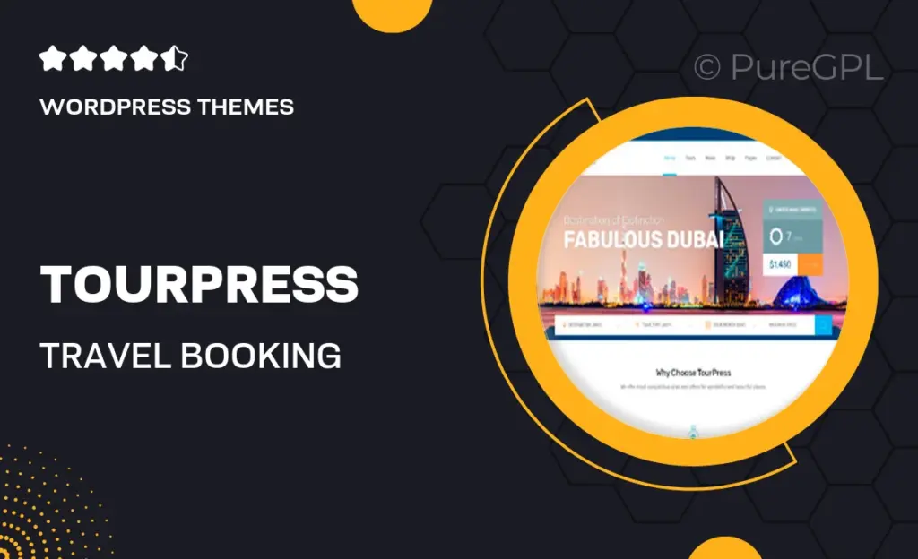 TourPress – Travel Booking WordPress Theme