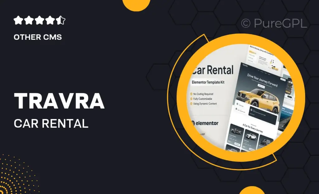 Travra – Car Rental Elementor Pro Template Kit