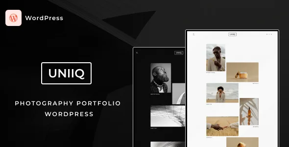 uniiq photography portfolio wordpress theme 1
