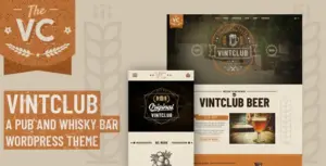 VintClub – A Pub and Whisky Bar WordPress Theme