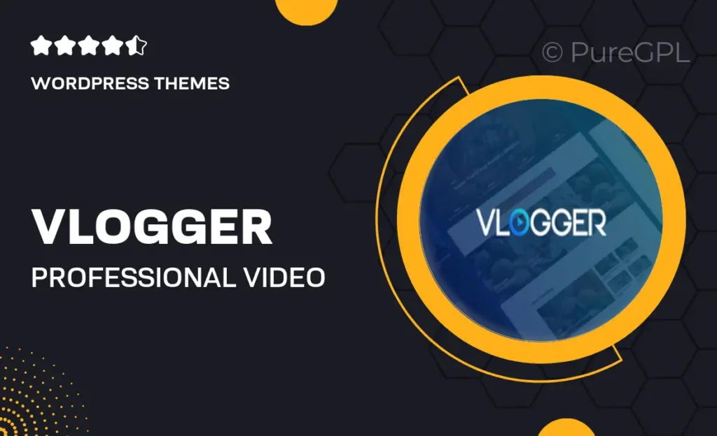 Vlogger – Professional Video and Tutorials WordPress Theme