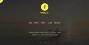 Wheats – WordPress easy blogging theme