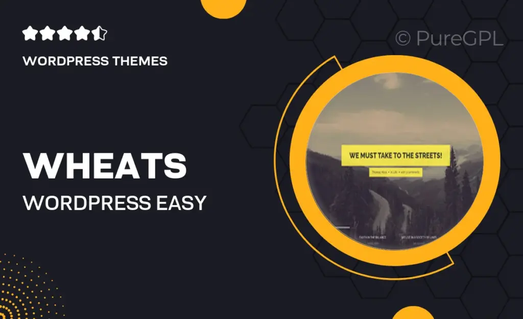 Wheats – WordPress easy blogging theme