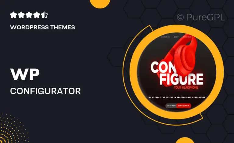 wp configurator woocommerce wordpress theme