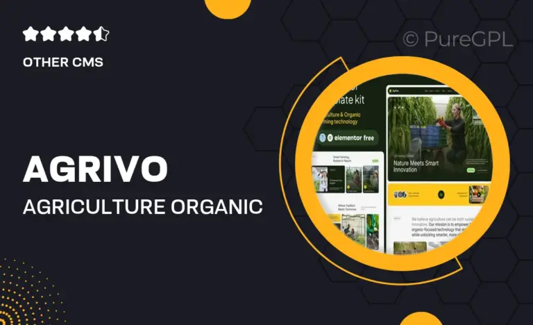 agrivo agriculture organic farming technology template kit