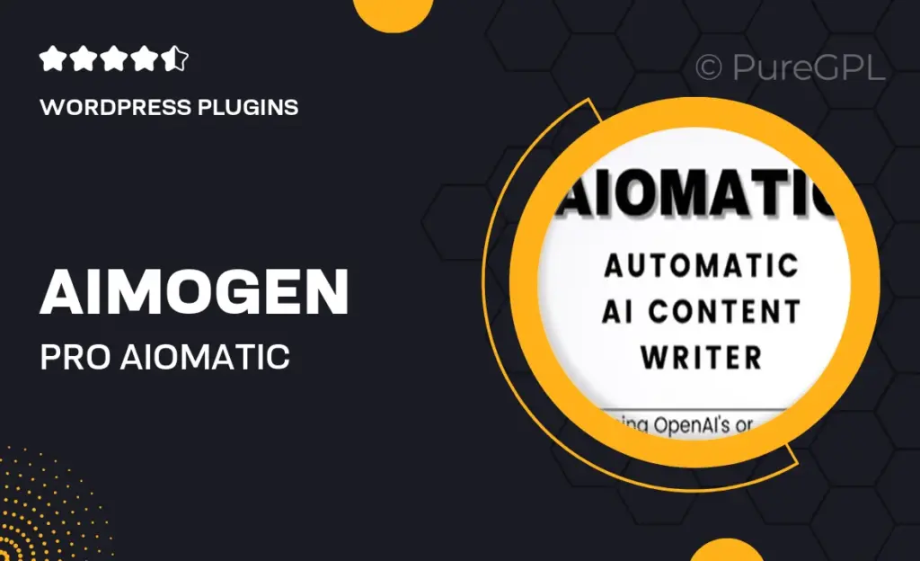 Aimogen Pro (AIomatic) – Automatic AI Content Writer & Editor, ChatBot & AI Toolkit