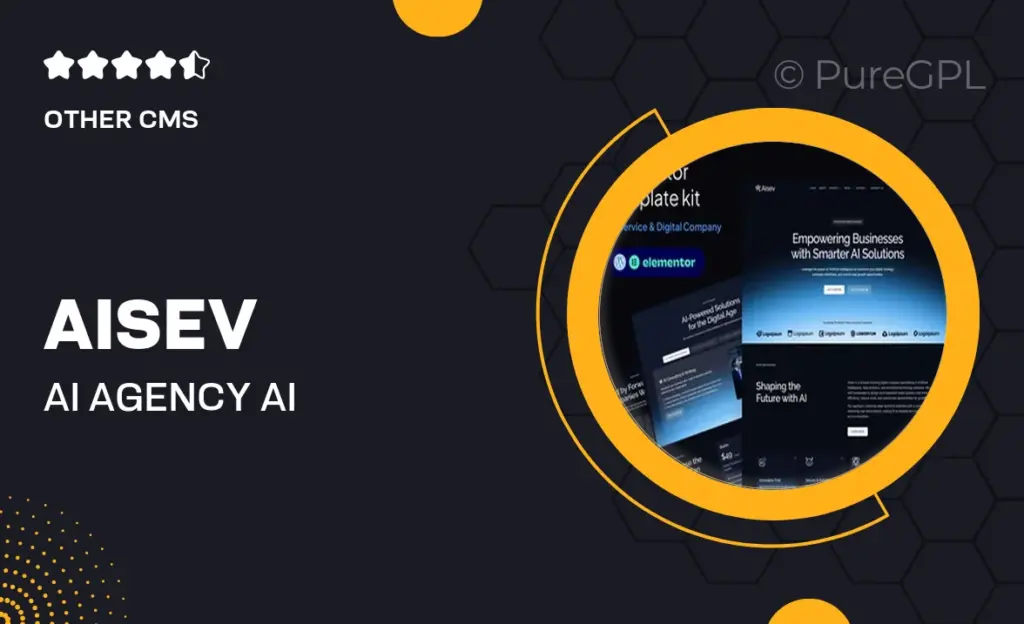 Aisev – AI Agency & AI Solutions Technology Elementor Template Kit