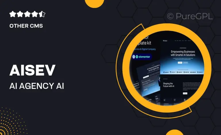 aisev ai agency ai solutions technology elementor template kit