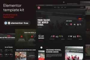 Ballademy – Football Team & Sports Club Elementor Template Kit