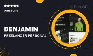 Benjamin – Freelancer Personal Website Template Kit
