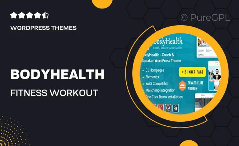 bodyhealth fitness workout wordpress theme