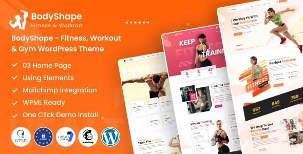 bodyshape fitness workout gym wordpress theme 1
