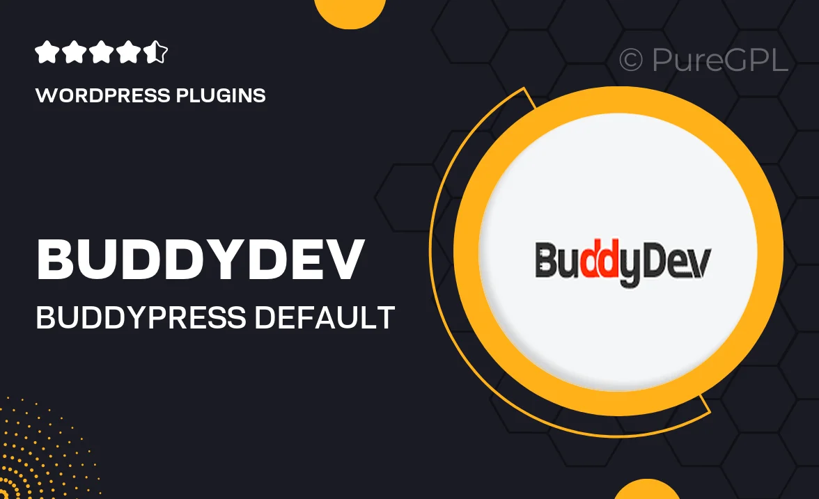 BuddyDev | BuddyPress Default Group Tab
