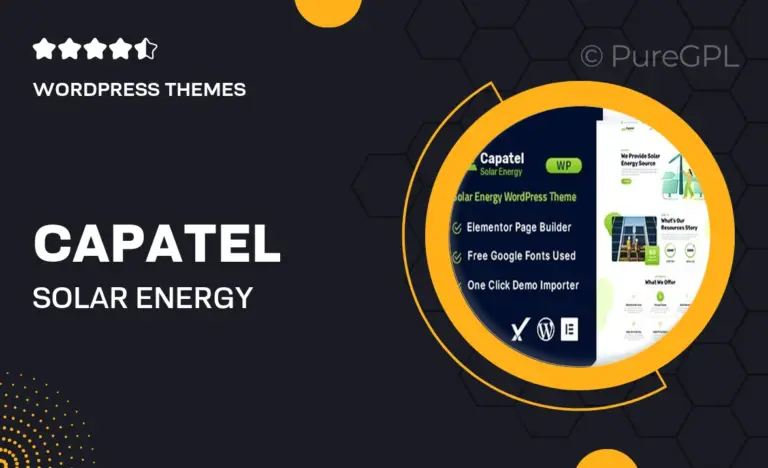 capatel solar energy wordpress theme