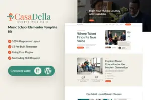 CasaDella – Music School Elementor Template Kit